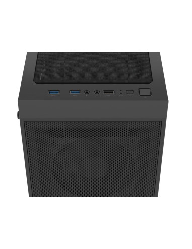 Fury Obudowa Shobo Sh8F Midi Tower Z Oknem Czarna