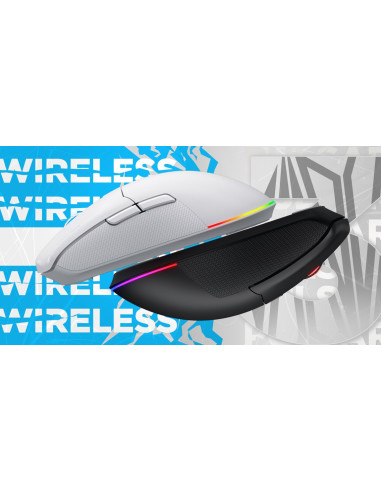 Hator Pulsar 3 Wireless Myszka Gaming Oburęczny Rf Wireless + Bluetooth + Usb Type-C Optyczny 12000 Dpi