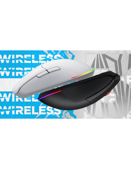 Hator Pulsar 3 Wireless Myszka Gaming Oburęczny Rf Wireless + Bluetooth + Usb Type-C Optyczny 12000 Dpi