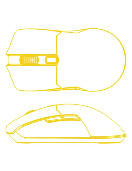 Hator Pulsar 3 Wireless Myszka Gaming Oburęczny Rf Wireless + Bluetooth + Usb Type-C Optyczny 12000 Dpi