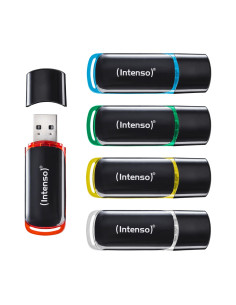 Intenso 3511595 Pamięć Usb 64 Gb Usb Typu-A 2.0 Czarny, Czerwony, Zielony, Przezroczysty, Żółty, Niebieski
