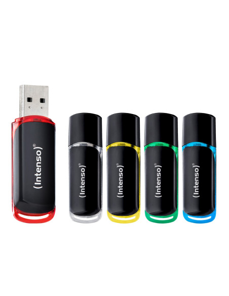 Intenso 3511595 Pamięć Usb 64 Gb Usb Typu-A 2.0 Czarny, Czerwony, Zielony, Przezroczysty, Żółty, Niebieski