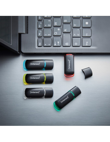 Intenso 3511595 Pamięć Usb 64 Gb Usb Typu-A 2.0 Czarny, Czerwony, Zielony, Przezroczysty, Żółty, Niebieski