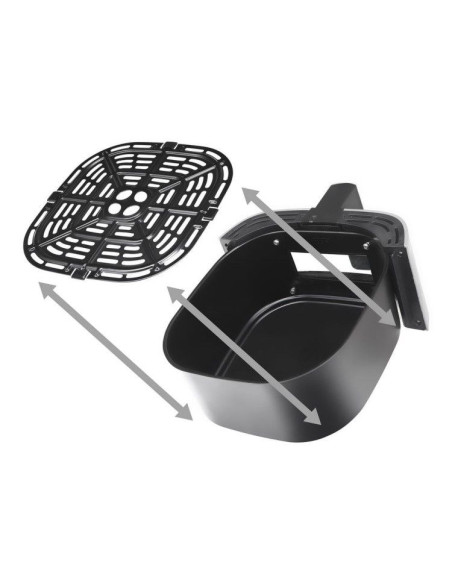 Eldom Frytkownic Beztłuszczowa Fr45 Fritelo 1500W Regulacja Temp 80-200°C Szklane Okno W Pojemniku Dotykowy Panel Sterujący