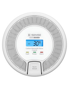 X-Sense Co03D-W Detektor Dymu Detektor Tlenku Węgla Interconnectable Bezprzewodowy