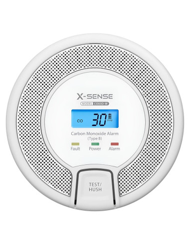 X-Sense Co03D-W Detektor Dymu Detektor Tlenku Węgla Interconnectable Bezprzewodowy