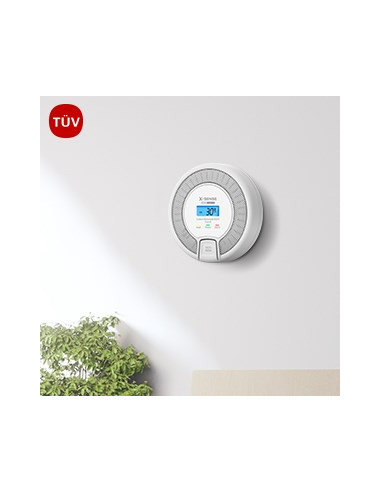 X-Sense Co03D-W Detektor Dymu Detektor Tlenku Węgla Interconnectable Bezprzewodowy
