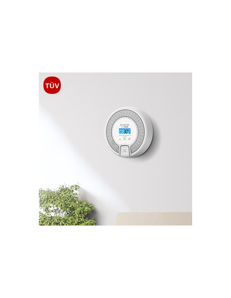 X-Sense Co03D-W Detektor Dymu Detektor Tlenku Węgla Interconnectable Bezprzewodowy