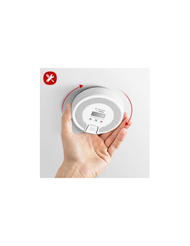 X-Sense Co03D-W Detektor Dymu Detektor Tlenku Węgla Interconnectable Bezprzewodowy