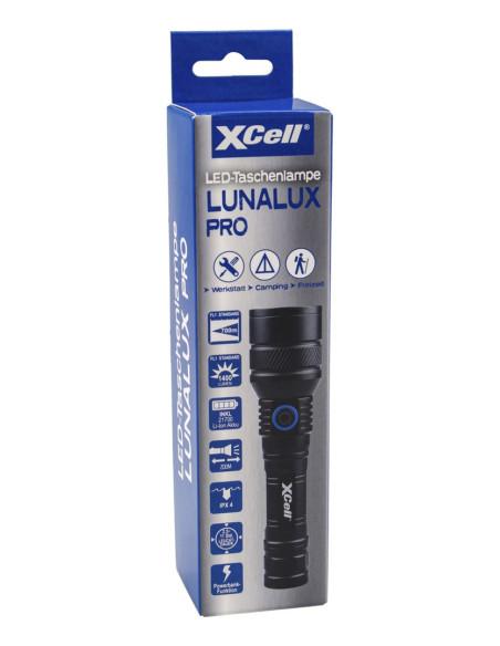 Xcell Lunalux Pro Czarny Latarka Ręczna Led