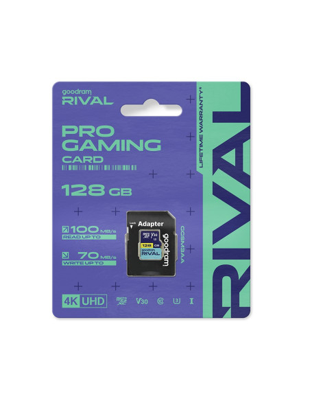 Goodram Microsdxc 128Gb V30 Uhs I U3 Rival + Adapter
