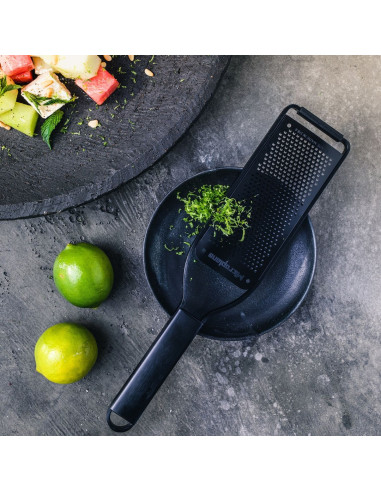 Microplane 43004 Ręczna Tarka / Spiralizer Tarka Płaska Czarny