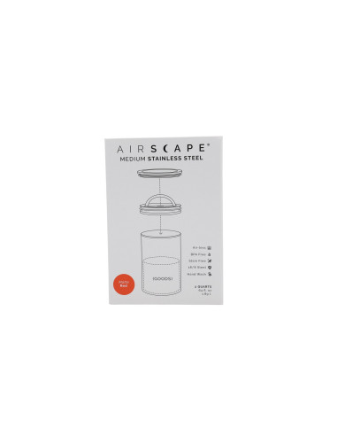 Airscape? Edelstahl-Aromabeh?Lter Mittel, Signalrot Matt
