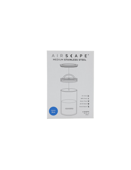 Airscape? Edelstahl-Aromabeh?Lter Mittel, Blau Matt
