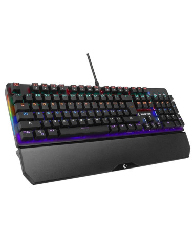 Klawiatura Przewodowa Rampage Kb-R86 Gamingowa Mechaniczna Umbra Blue Switch Czarna