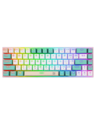 Klawiatura Przewodowa Defender Vexx Gk-084 Mechaniczna Podświetlana Gaming Outemu Red