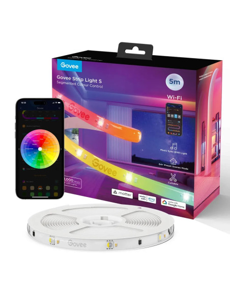 Govee Taśma Led Strip Light S 5M Rgbic, Wi-Fi, Bluetooth H612Acd1