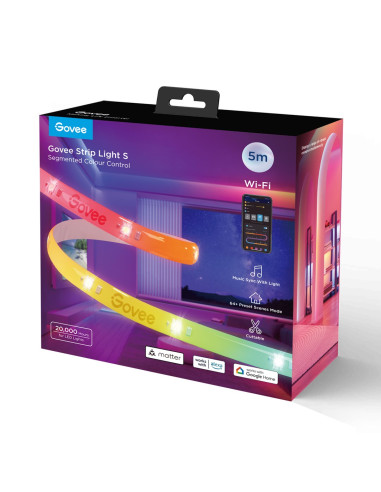 Govee Taśma Led Strip Light S 5M Rgbic, Wi-Fi, Bluetooth H612Acd1