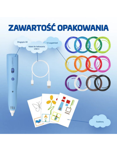 Długopis Lamax Artkid1 3D, Blue