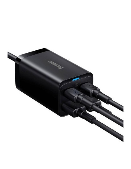 Baseus Ładowarka Sieciowa 2X Usb-C, 2Xusb (Czarna)