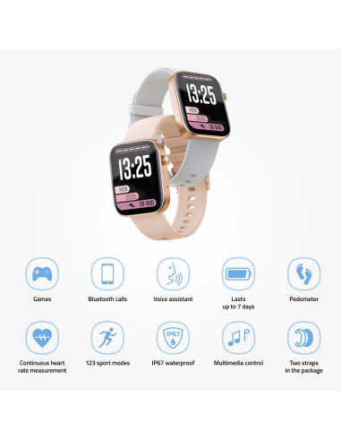 Zegarek Inteligentny Lamax Bcool2 Plus Rose Gold