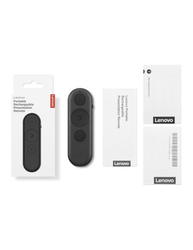 Lenovo Portable Rechargeable Presentation Remote 4Xw1S62316