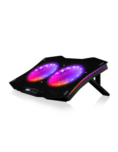 Modecom Cf18 Rgb Silent Fan Czarna Podstawka Chłodząca Pod Laptopa