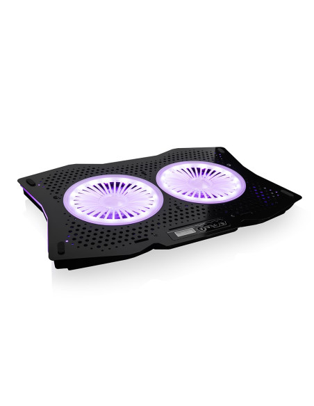 Modecom Cf18 Rgb Silent Fan Czarna Podstawka Chłodząca Pod Laptopa