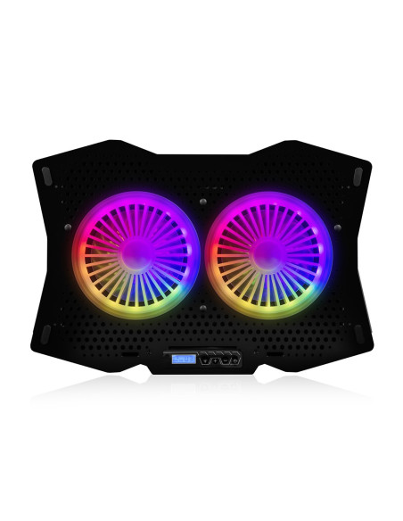 Modecom Cf18 Rgb Silent Fan Czarna Podstawka Chłodząca Pod Laptopa