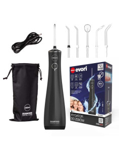 Eldom Irygator Ry200C 230 Ml Bezprzewodowy, Czas Prcy 60 Min. Czas Ładowania Ok. 6 H ,Etui Podróżne, Przewód Usb, Ipx7 Czarny