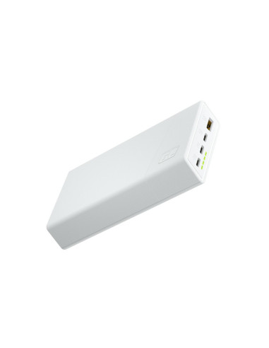 Green Cell Powerbank Powerplay 20S Biały 20000Mah 22,5W 3X Usb-C Pd 1X Usb-A
