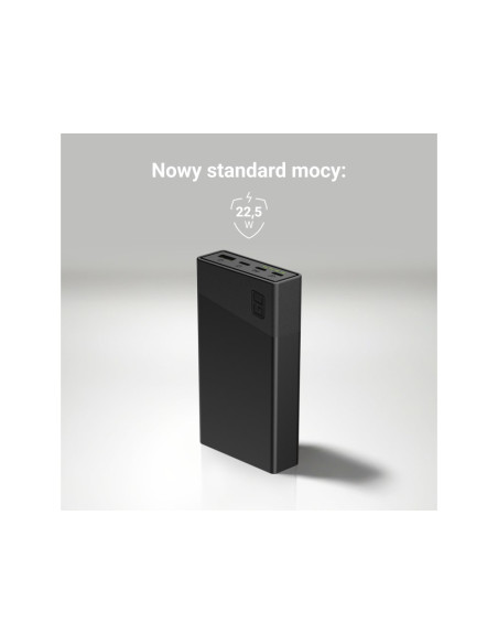Green Cell Powerbank Powerplay 20S Biały 20000Mah 22,5W 3X Usb-C Pd 1X Usb-A