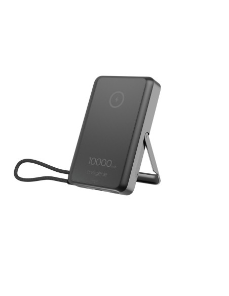 Gembird Bezprzewodowy Powerbank Magnetyczny 15 W Ze Zintegrowaną Podstawką 10000 Mah, Czarny
