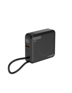 Gembird Powerbank 10000 Mah, Szybkie Ładowanie 20 W, Ładowanie Bezprzewodowe Czarny