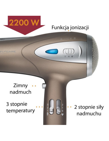Suszarka Do Włosów Pc-Htd 3113 Proficare Brąz