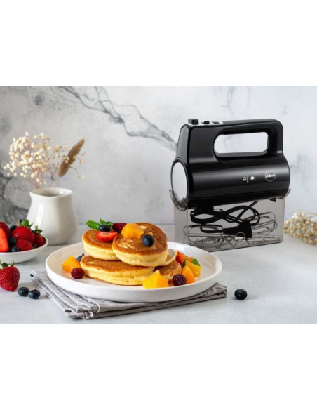 Eldom Robot Kuchenny R120 Mixo 400W, Czarny, 5 Prędkości, Ubijanie I Mieszanie, Przycisk Turbo, Pojemnik Na Akcesoria