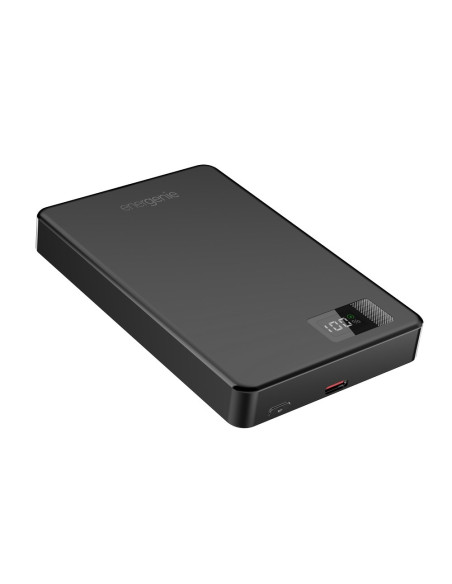 Gembird Bezprzewodowy Powerbank Magnetyczny 15W Z Wyświetlaczem Lcd 10000 Mah, Czarny