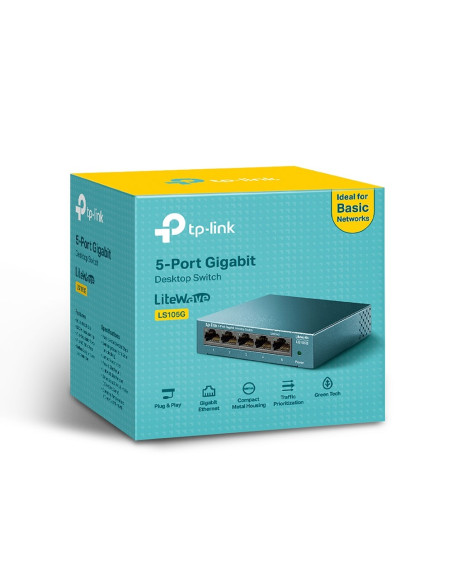 Switch Tp-Link Tl-Ls105G (5X 10/100/1000Mbps)