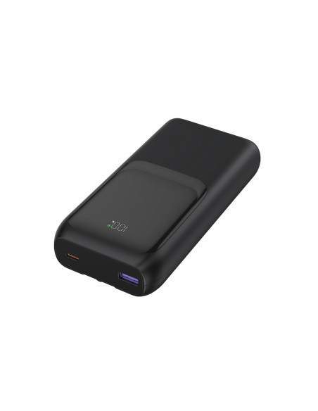 Gembird Powerbank O Pojemności 20000Mah, Szybkie Ładowanie 20W, Wyświetlacz Lcd, Zintegrowane Kable Kolor Czarny