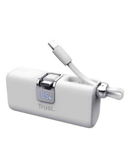 Kieszonkowy Powerbank Trust Pacto 5000 Mah Biały