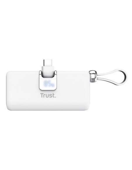 Kieszonkowy Powerbank Trust Pacto 5000 Mah Biały
