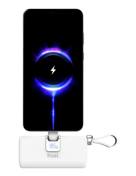 Kieszonkowy Powerbank Trust Pacto 5000 Mah Biały