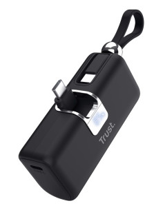 Kieszonkowy Powerbank Trust Pacto 5000 Mah Czarny