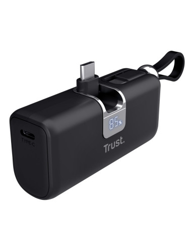 Kieszonkowy Powerbank Trust Pacto 5000 Mah Czarny