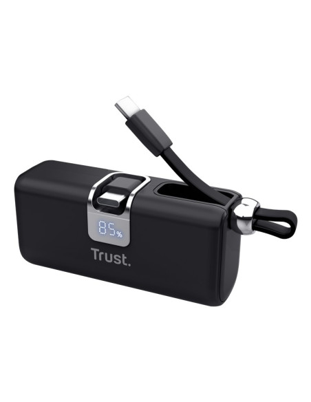Kieszonkowy Powerbank Trust Pacto 5000 Mah Czarny