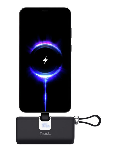 Kieszonkowy Powerbank Trust Pacto 5000 Mah Czarny