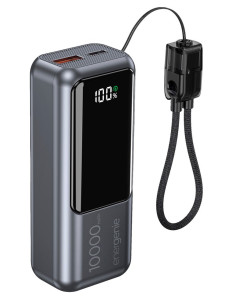 Gembird Powerbank O Pojemności 10000Mah, Wyświetlacz Lcd, Szybkie Ładowanie 20W, Kolor Szary