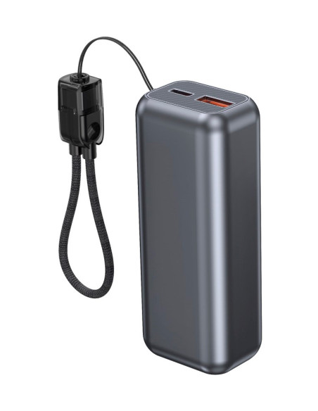 Gembird Powerbank O Pojemności 10000Mah, Wyświetlacz Lcd, Szybkie Ładowanie 20W, Kolor Szary