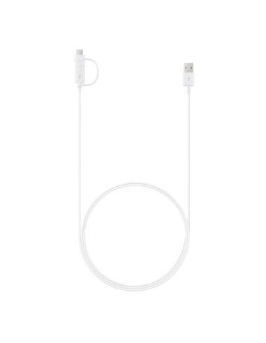 Samsung Combo Cable (Type-C & Micro Usb), White