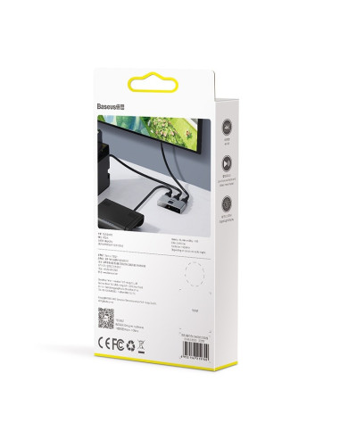 Baseus Dwukierunkowy Rozdzielacz Splitter Hdmi Matrix, 2X1 / 1X2, 4K